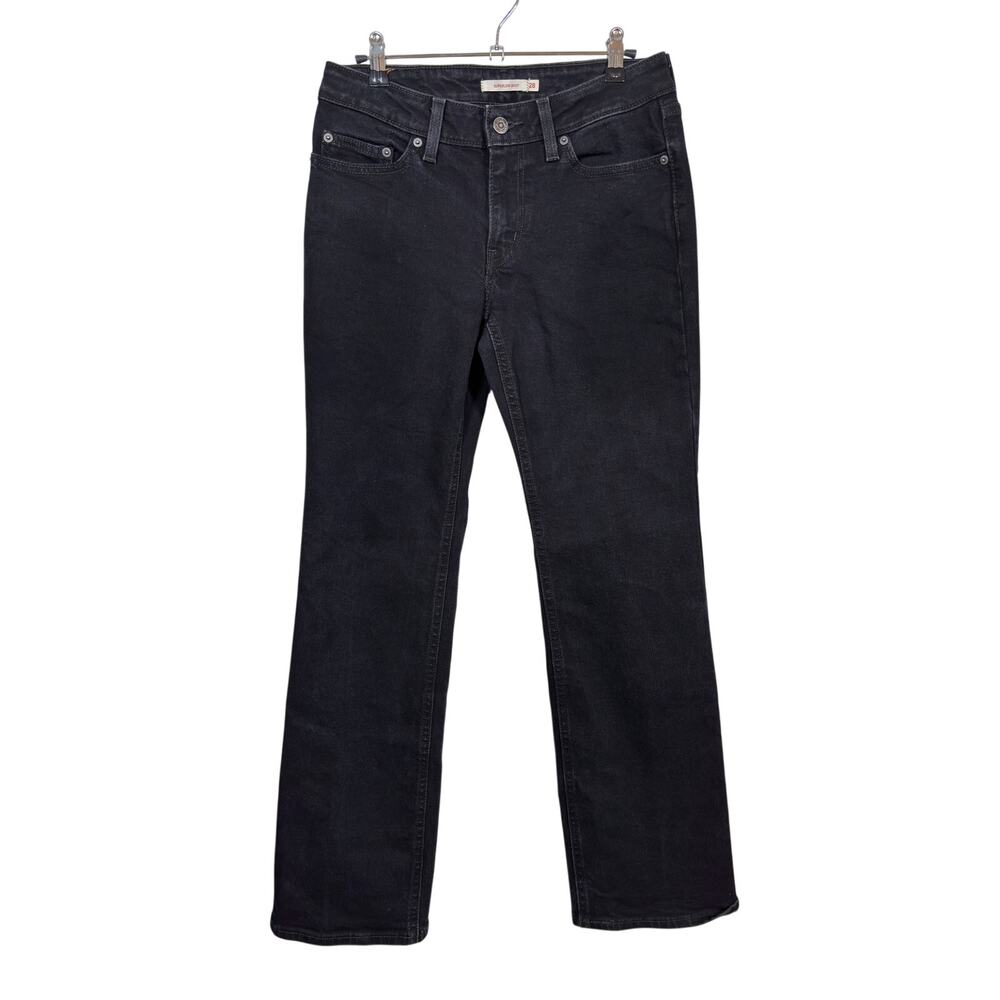 Levi's Superlow Boot Jeans Womens 28 Black Low Rise Stretch Bootcut
